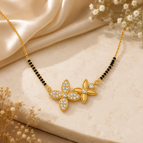 Lila Silver Mangalsutra
