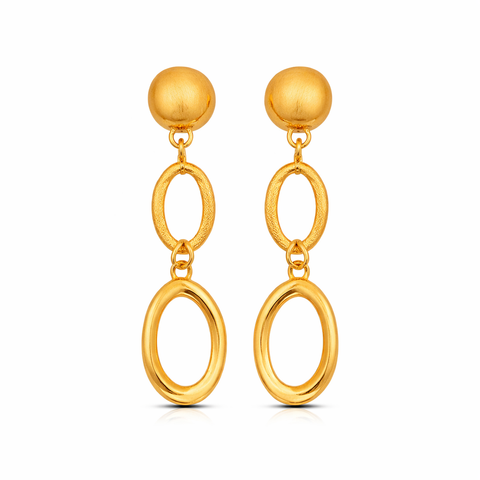 Cara Silver Organic Earrings