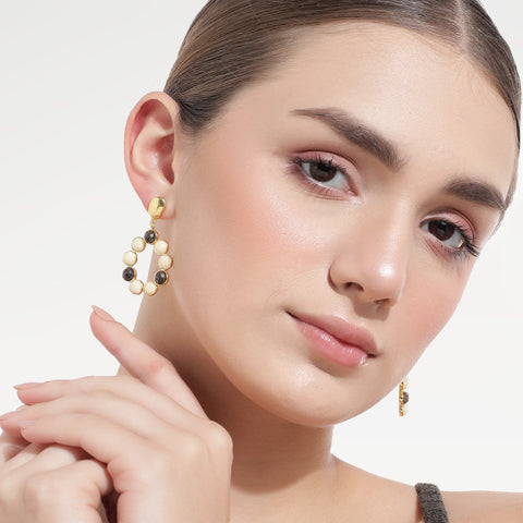 Sia Silver Round Earrings