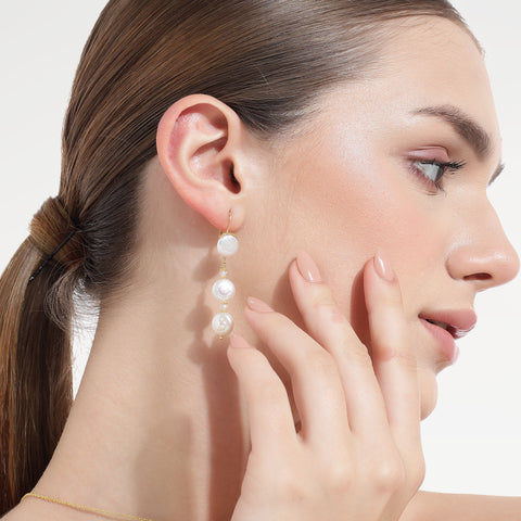 Orla Sterling Silver Pearl Stud Earrings