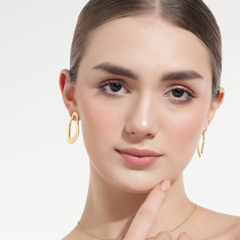 Noa Silver Organic Earrings