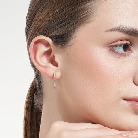 Iris Silver Zirconia Earrings
