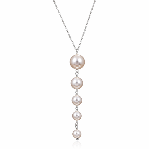 Oyra Silver Pearl Necklace