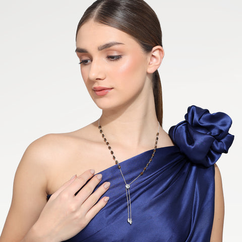 Zoe Silver Bronzite Necklace