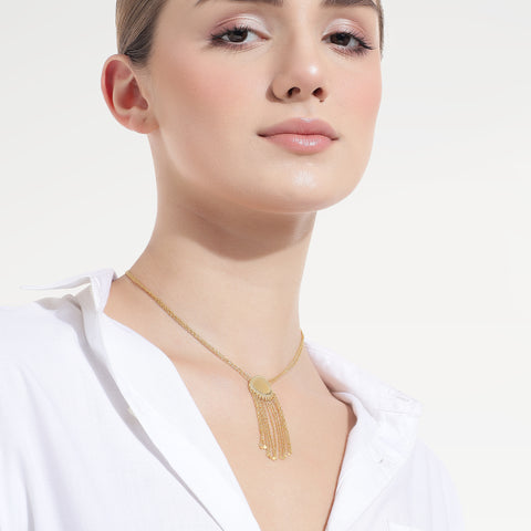 Demi Silver Tussle Necklace