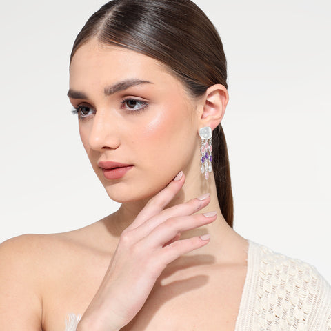 Rita Silver Amethyst Earrings