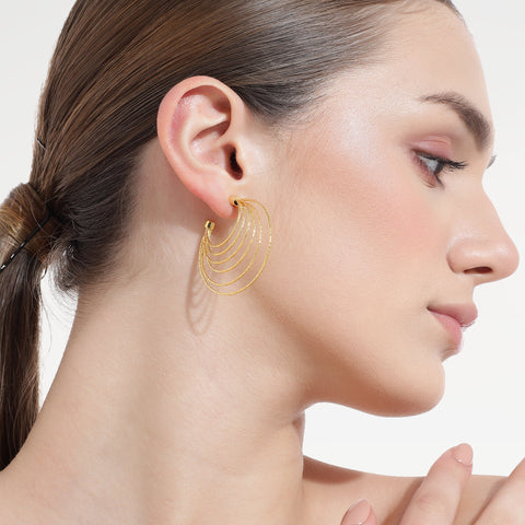 Nyra Sterling Silver Wire Stud Earrings