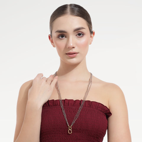 Cleo Sterling Silver Smoky Quartz Necklace