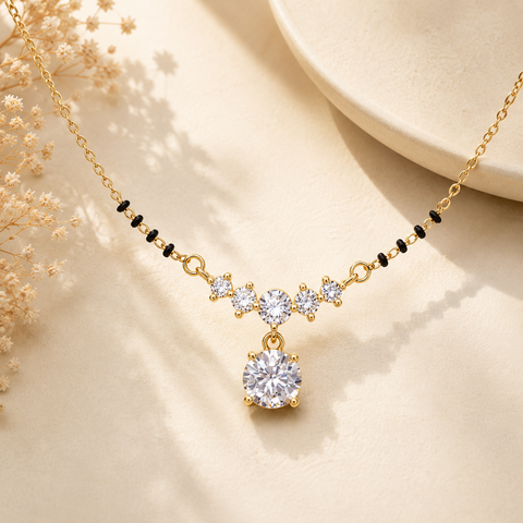 Dova Silver Mangalsutra