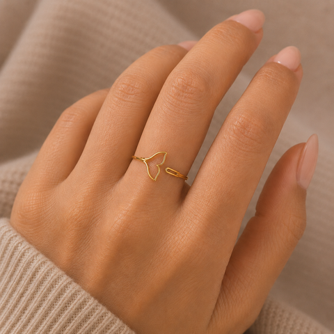Poi Silver Adjustable Ring