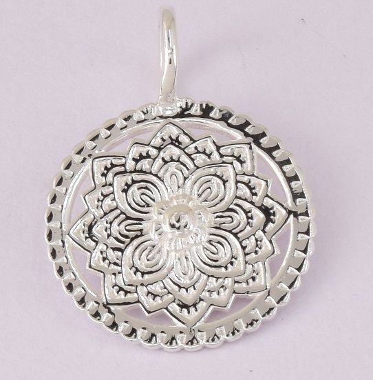 Ella Sterling Silver Floral Pendant