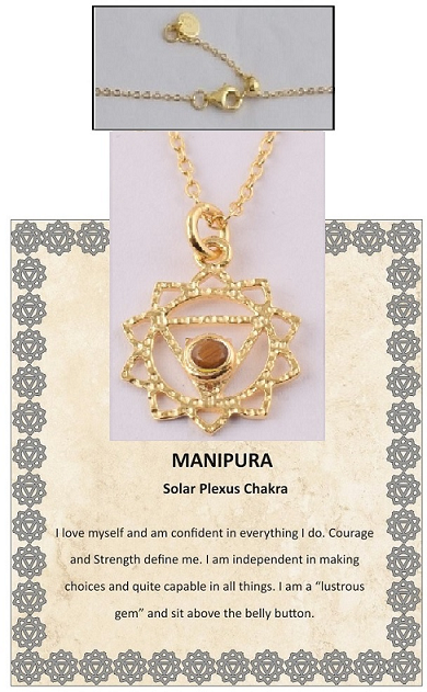 Lily Sterling Silver Manipura Plexus Chakra Pendant