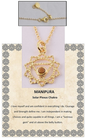 Lily Sterling Silver Manipura Plexus Chakra Pendant