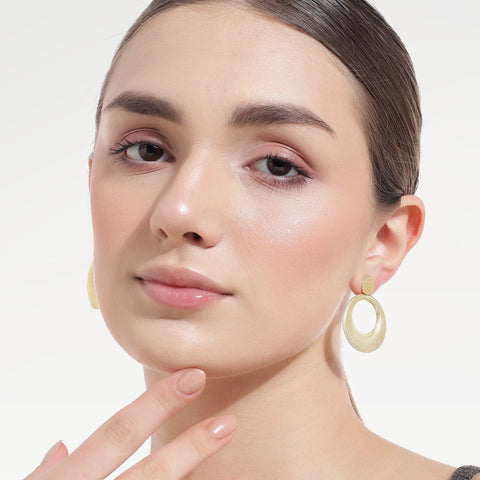 Kira Sterling Silver Elegant Circle Earrings