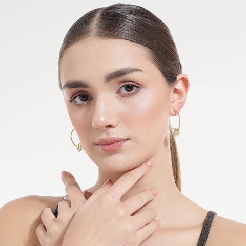 Juno Sterling Silver Elegant Huggies Earrings