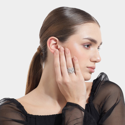 Ana Silver Adjustable Ring