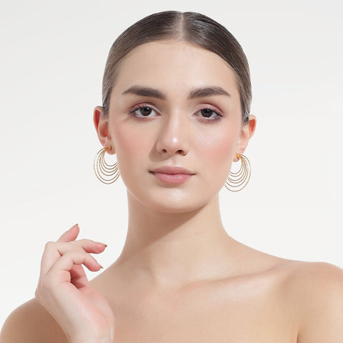 Nyra Sterling Silver Wire Stud Earrings