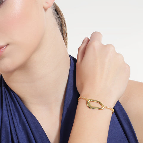 Nyla Silver Organic Bracelets