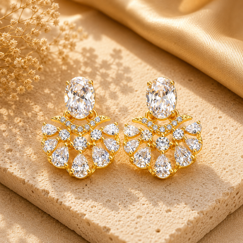 Jela Silver Stud Earrings