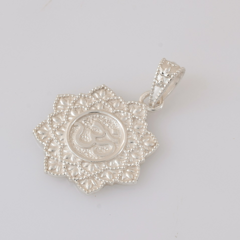 Lily Sterling Silver OM  Pendant