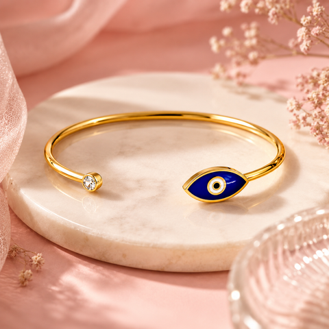 Faze Silver Evil Eye Bracelet