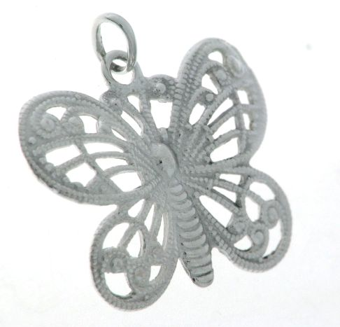 Ava Sterling Silver Butterfly Pendant