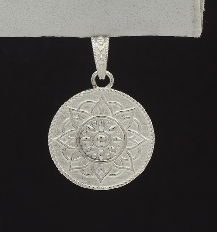 Ella Sterling Silver Mandala Pendant