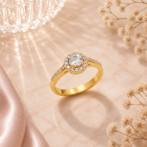 Ruth Silver Diamond Adjustable Ring