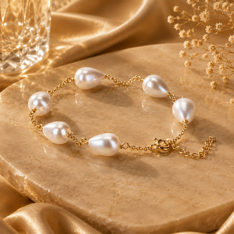 Fysa Silver Pearl Bracelets