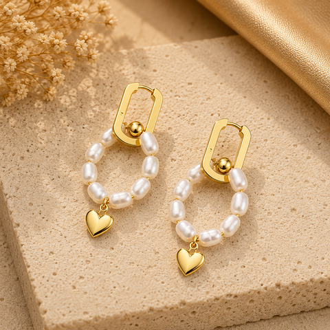 Eli Silver Pearl Earrings