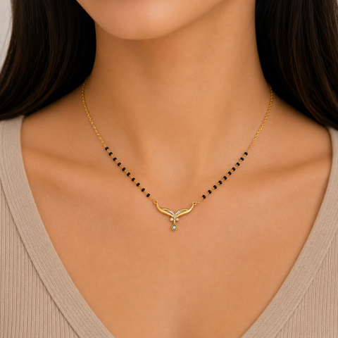 Aiko Silver Mangalsutra