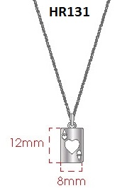 Lucy Sterling Silver Heart Necklace