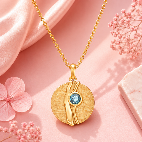 Lila Silver Topaz Pendant