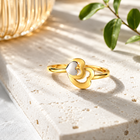 Lyra Silver Adjustable Two Tone Ring
