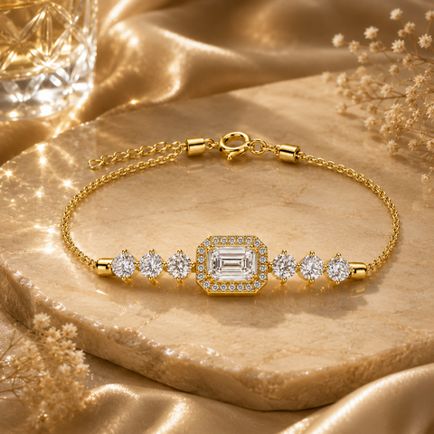 Aris Silver Zirconia Bracelets