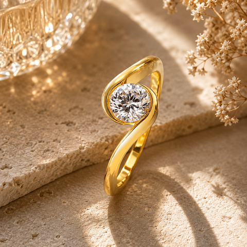 Qeya Zirconia Adjustable Ring