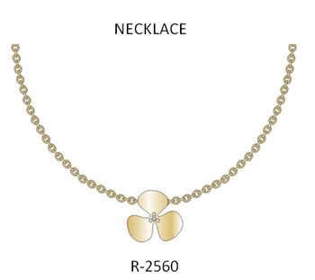 Aria Sterling Silver Elegant Floral Necklace