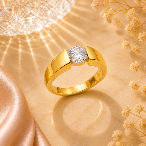 Kira Silver Diamond Adjustable Ring