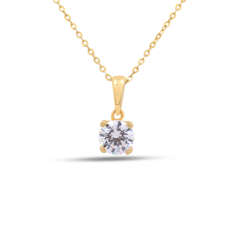 Nora Gold Plated Lab Grown Diamond Necklace