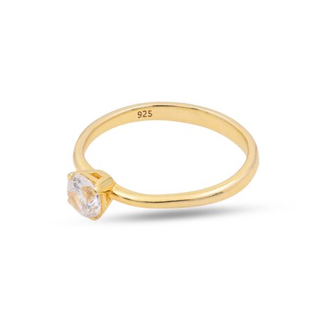 Kate Gold Plated Lab Grown Diamond Ring