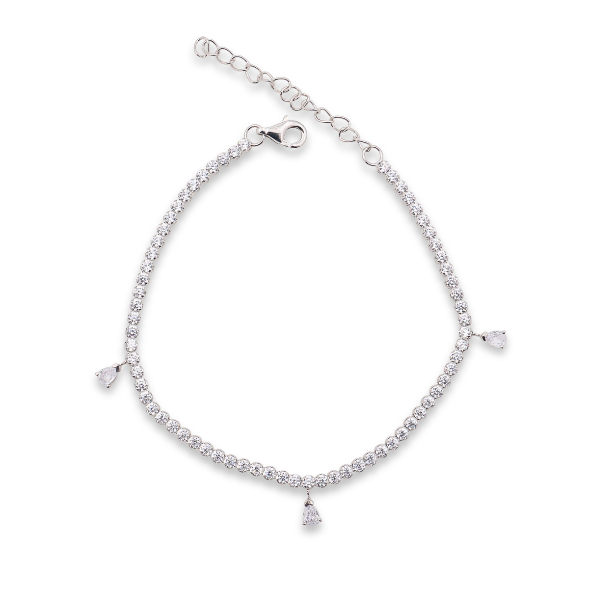 Kate Sterling Silver Lab Grown Diamond Bracelet