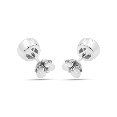 Mia Sterling Silver Lab Grown Diamond Stud Earrings