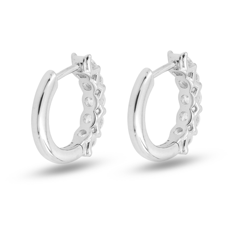 Ava Sterling Silver Lab Grown Diamond Stud Earrings