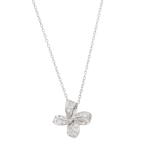 Luis Sterling Silver Flower Slider Necklace
