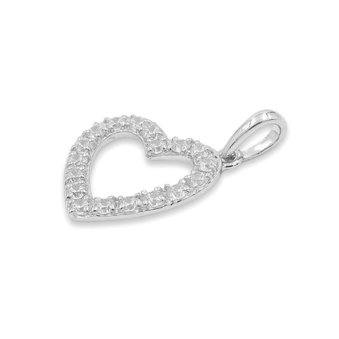 Mia Sterling Silver Lab Grown Diamond Pendant