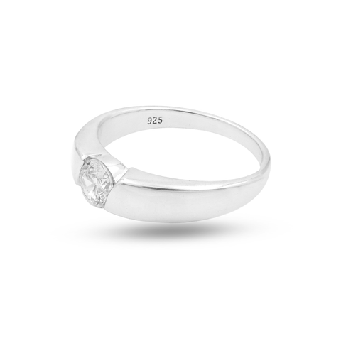 Anna Sterling Silver Lab Grown Diamond  Ring