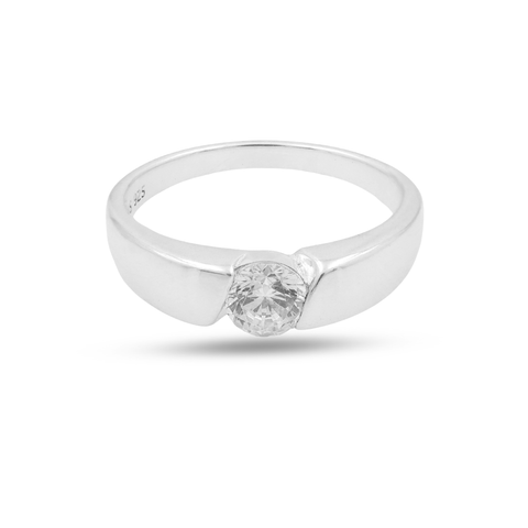 Anna Sterling Silver Lab Grown Diamond  Ring