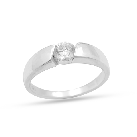 Anna Sterling Silver Lab Grown Diamond  Ring