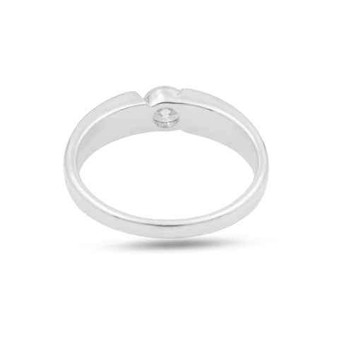 Anna Sterling Silver Lab Grown Diamond  Ring