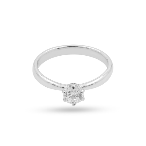 Anna Sterling Silver Lab Grown Diamond Ring